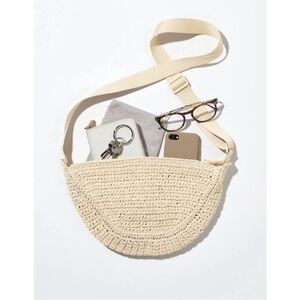 Uniqlo Raffia Moon bag